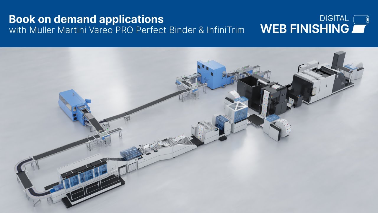 Book on demand applications with Muller Martini Vareo PRO Perfect Binder & InfiniTrim