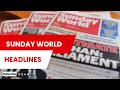 Sunday world weekly headlines