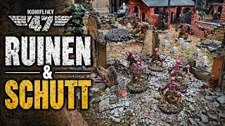 Ruinen und Schutt - Gelände für Konflikt'47 und Bolt Action 