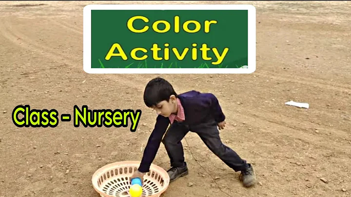 Colours Identity With Ball class nursery Activity In Anshul Vidhya Mandir Jobat