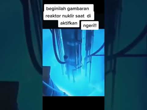 ini lah penampakan reaktor nuklir di nyalakan