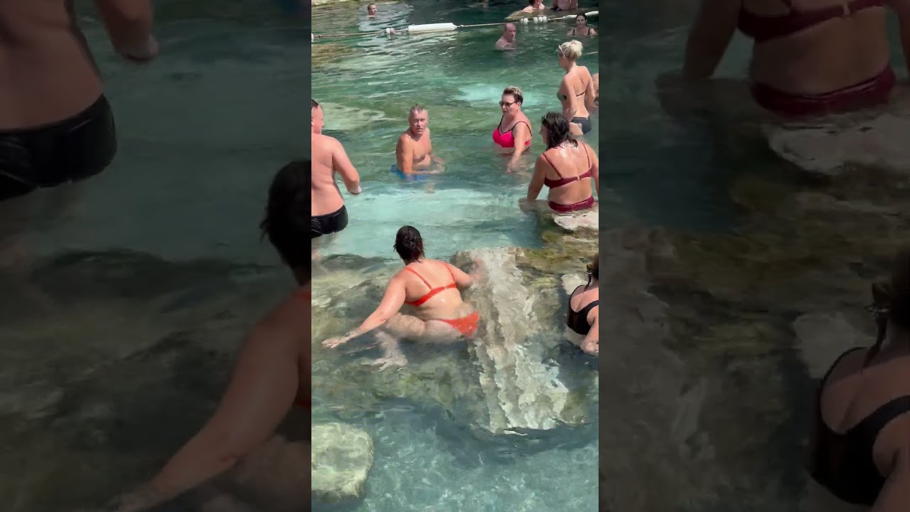 ☀️Magic Of The Cleopatra Pool  Turkey -Nice Day⛱️ 