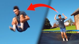 Double Frontflip on TRAMPOLINE