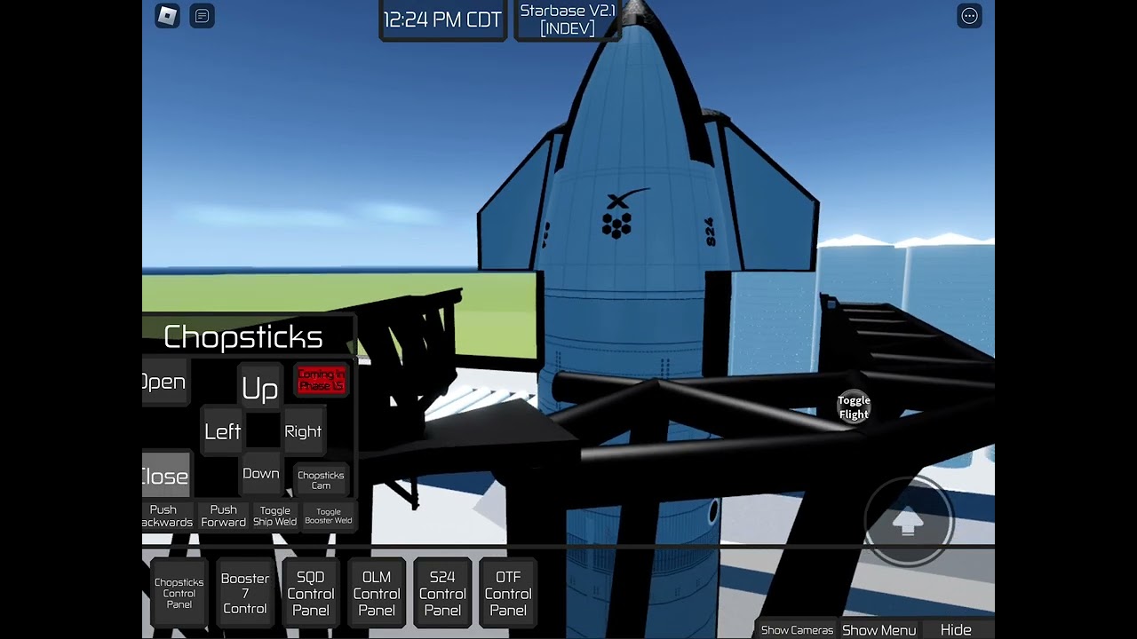 Tutorial on how to build your rocket in ￼ SpaceX starbase V2 [Alpha] and how to launch it.