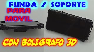 Funda Y Soporte Para Móvil Con Bolígrafo 3D