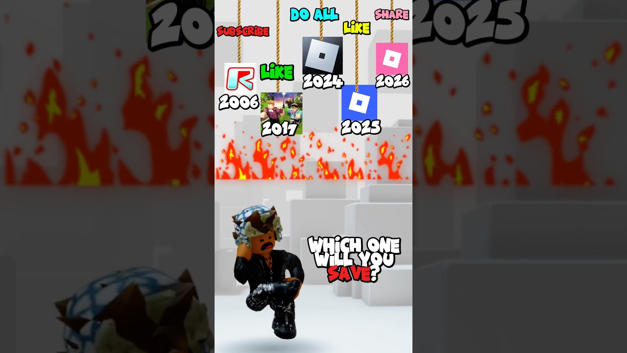 СОХРАНИ ОДНОГО, УБЕЙ САМОГО СТАРОГО ПРОТИВ НОВОГО ЛОГОТИПА ROBLOX😨 