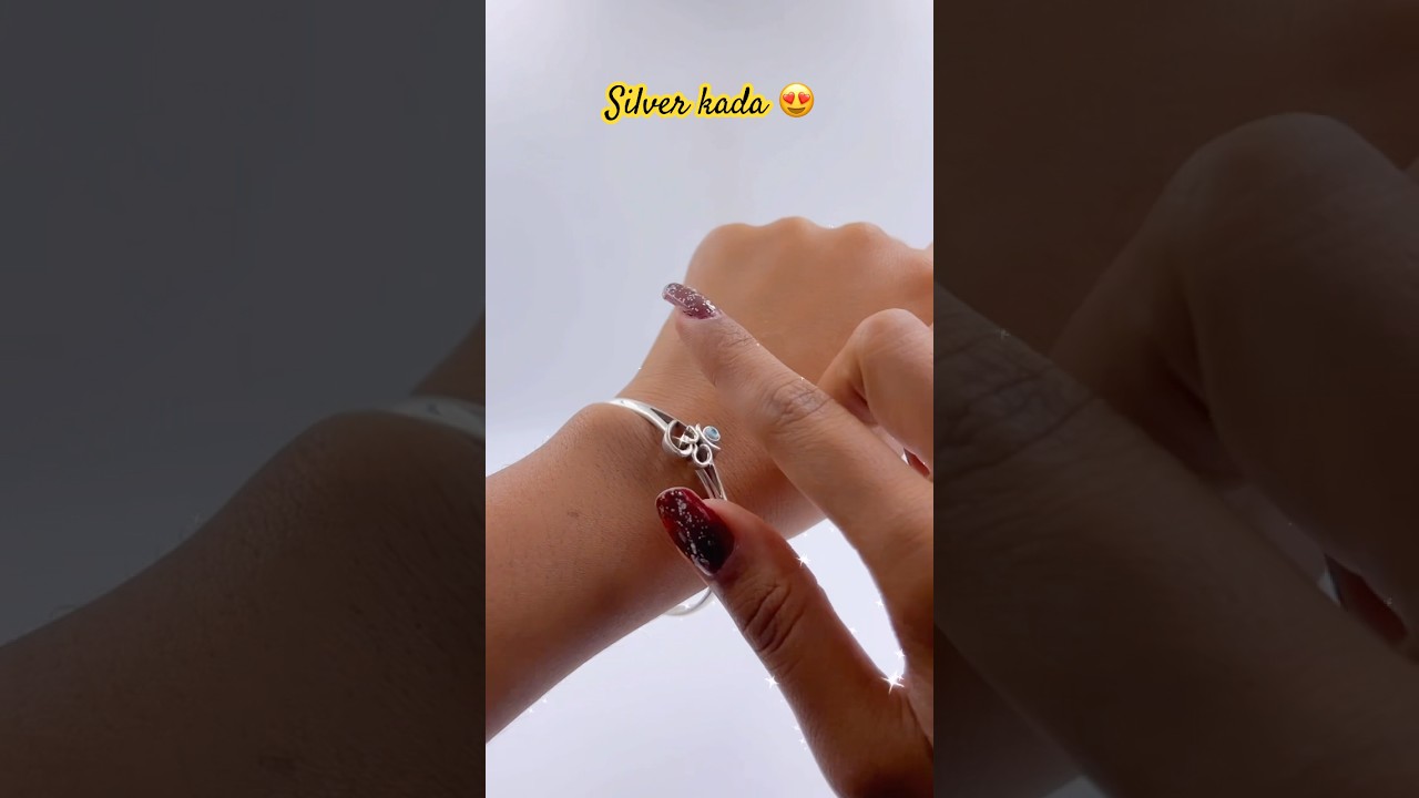 Silver designer beautiful kada 😍 