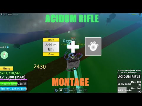 Video PvP With Acidum Rifle Paw | Blox Fruits | Update 17.2... - youtube