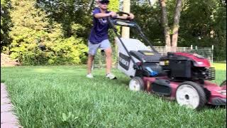 Mowing with Toro recycler 22” 