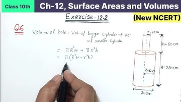Class 10th Chapter 12 Surface Areas and Volumes Exercise 12.2 Question 6 New NCERT Maths CBSE Board