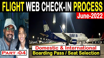 How to Do Web Check-in 2022 process | Online Web Check-In Domestic&International |In Telugu |