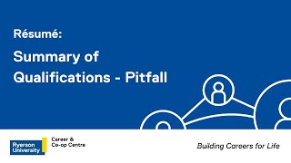 Résumé: Summary of Qualifications - Pitfall screenshot 4