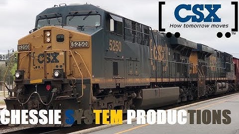 [CSXT]5250 [ES40DC] & 929 ES44AH Leads Q401-24 SB through fay NC W/A Pretty Big Train