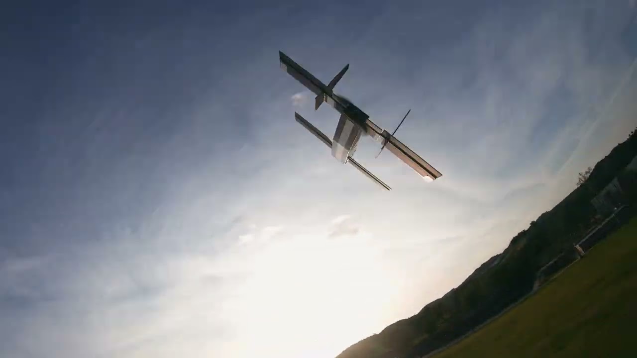 Cal Poly Pomona Maelstrom E-VTOL horizontal flight subscale model test.