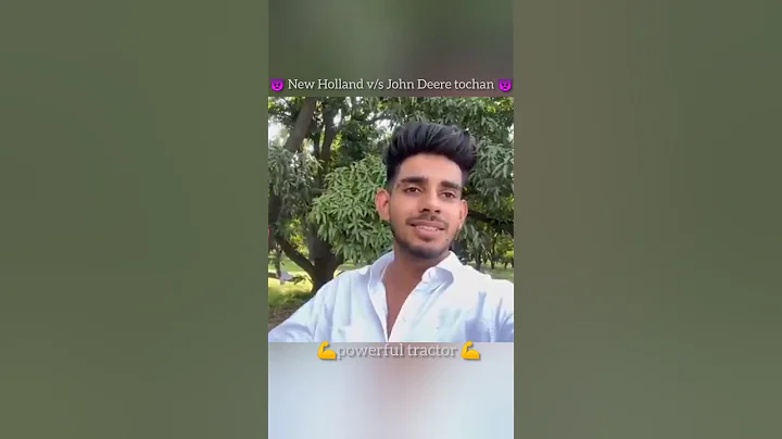 #रोहित bhai new holland v/s john deere #tractor #tochan #king #viarlshorts👿