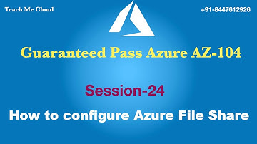 How to configure Azure file share service step by step | Azure AZ-104 Certification