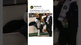Troy Polamalu Shoulder Popped Into Place By Ryan Clark