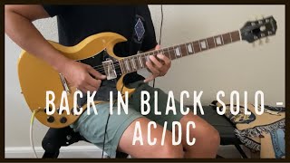 Back In Black Solo - AC/DC - Epiphone SG Traditional Pro Gold