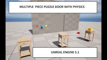 UNREAL ENGINE 5.1  " MULTIPLE PIECE PUZZLE DOORS WITH PHYSICS "