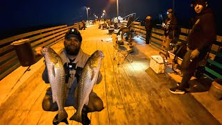 Fishing Bob Hall pier for a limit of slot Redfish! (Catch & Cook)