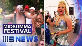 Thousands flock to South Yarra for MidSumma Festival | Nine News Australia