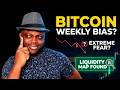 Bitcoin Market Structure Analysis — Weekly Bias & Liquidity Map