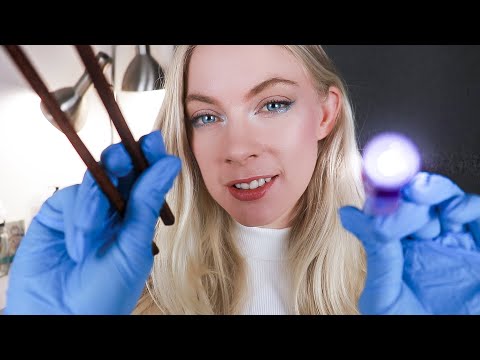 ASMR Scalp Check Exam (Layered Sounds, Hair Brushing, UV Light Triggers)