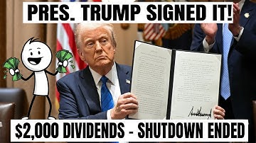 Trump’s New Signed Action Explained — Stimulus Relief, Shutdown Update & Dividend Details