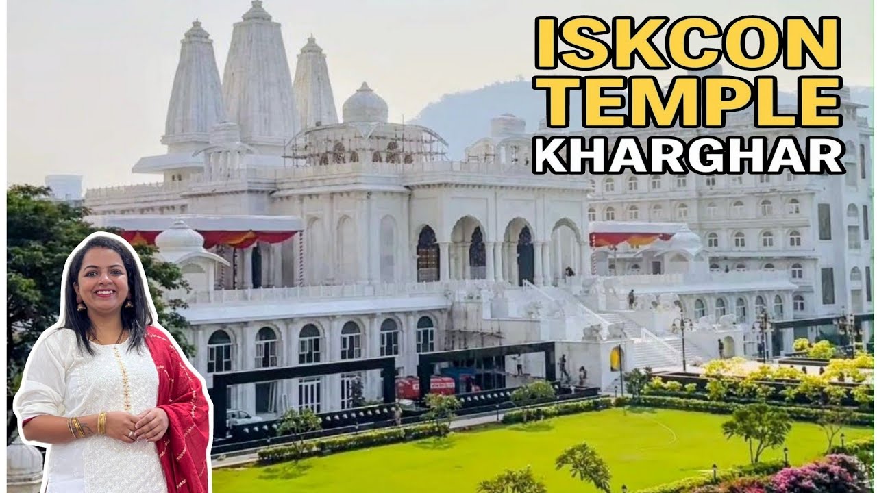 🪷ISKCON Mandir Kharghar Full Tour |🌺 Peaceful Spiritual Experience in Navi Mumbai✨ |