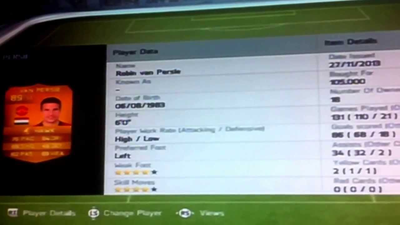 Robin Van Persie Player review