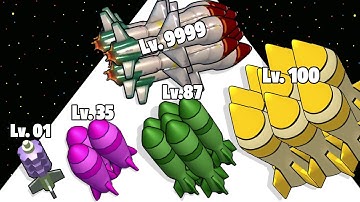Missile Rush - Level Up Weapon Max Level Gameplay (Bombs Evolution)