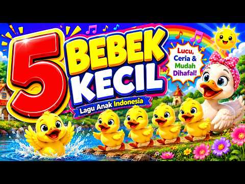 🌈 Seru Banget! 5 Bebek Kecil, Tek Kotek, Suara Hewan Lagu Anak Anak Terpopuler