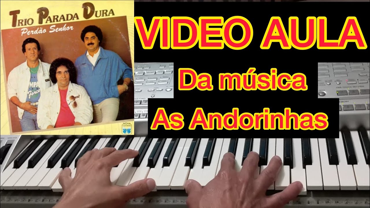 As Andorinhas - Trio Parada Dura | solo passo a passo Video Aula Teclado 🎹