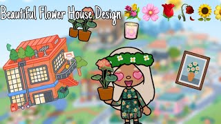 Beautiful Flower  House Design! 🌸🌻🌹🥀💐🌼 || Toca life world house design | #tocaboca #tocastory screenshot 3