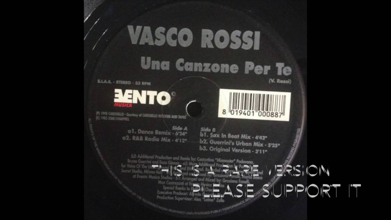 una canzone per te di vasco rossi