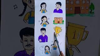 Baba aami na school a ekta notun gaan sikhchi #shorts#art #shortsfeed #cartoon #youtubeshorts