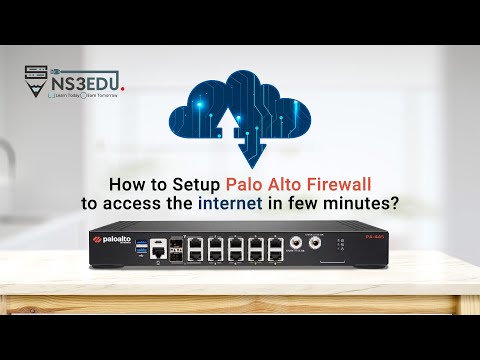 How to Setup Palo Alto Firewall to access the Internet in a few Minutes | @paloaltonetworks | NS3EDU