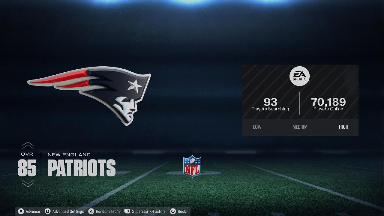 Madden NFL 26 patriot W's Online H2H - YouTube