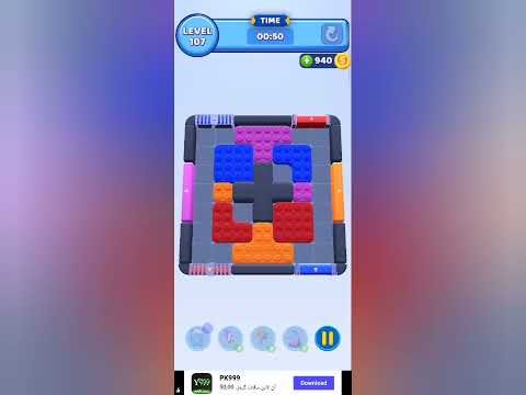 Color Block Jam Level 107 Solution 🎮