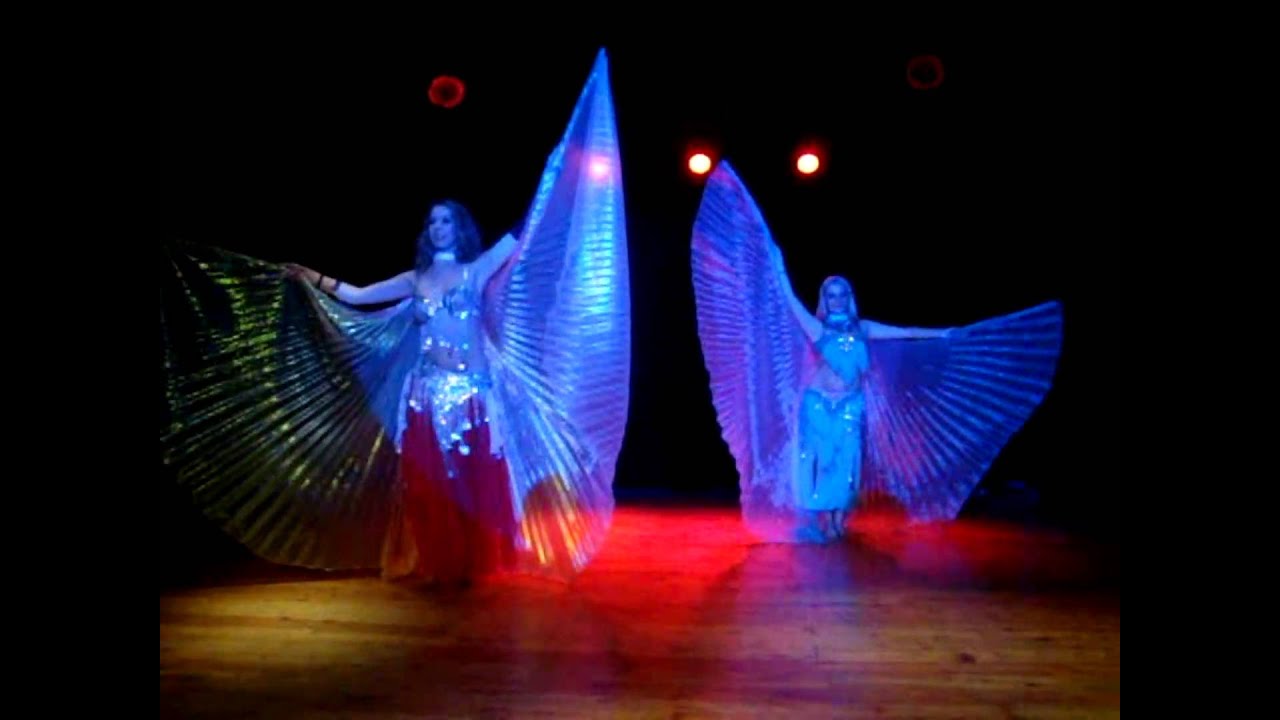 Ishtar & Hayatim with Isis Wings- Belly dance during the 1st Universo Salsero Bachata Weekend