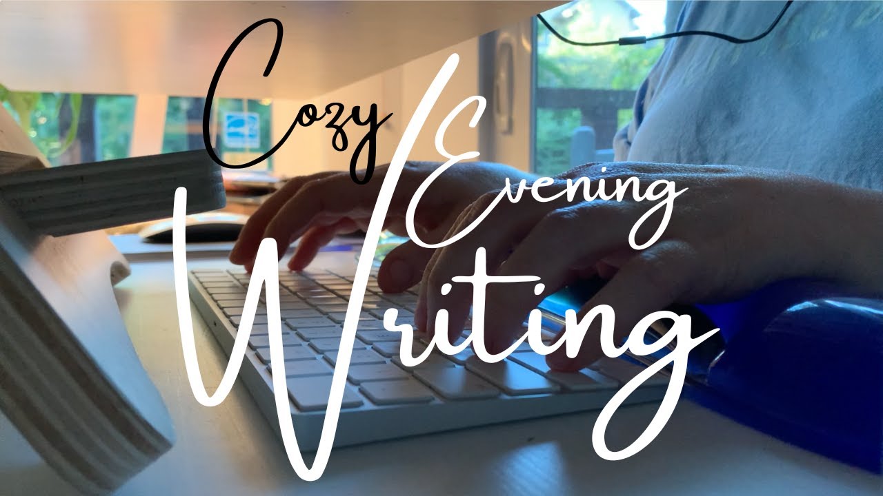 20 minute real time writing session with cozy evening ambience ~ no talking, typing sounds