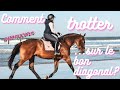 Quitation comment trotter sur le bon diagonal  cheval 