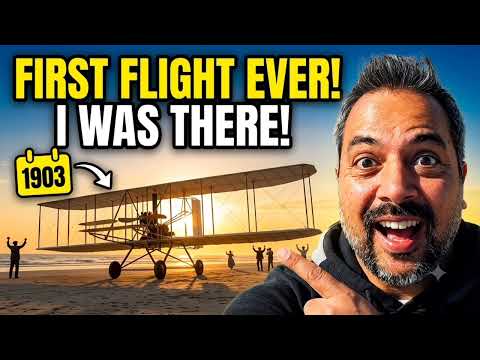 ​I Actually Witnessed the Wright Brothers' First Flight! (1903) - the Secret Footage