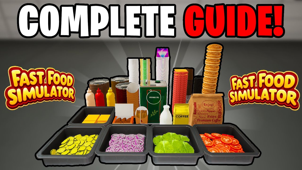 FAST FOOD SIMULATOR FULL GUIDE TUTORIAL (2025) - YouTube