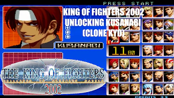 How do you unlock Kusanagi in KOF 2002?