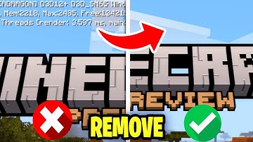 How To Remove Minecraft Preview/Beta Text! - Tutorial