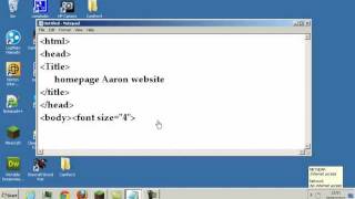 how to make a html website on notepad part 1