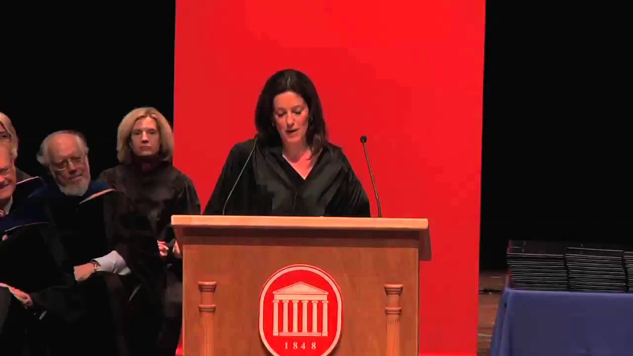 2013 Meek School of Journalism and New Media Commencement-Sharyn Alfonsi