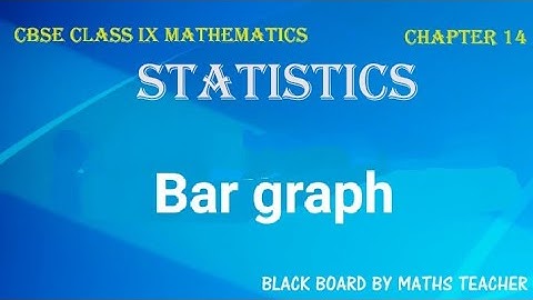 Ch.14|Statistics|Bar graph| CBSE/NCERT Class 9 Mathematics