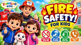 🔥 Fire Safety for Kids | Learn Fire Safety Rules, Stop Drop & Roll! | Zuppiloo Kids 🚒 ZuppiLoo Kids